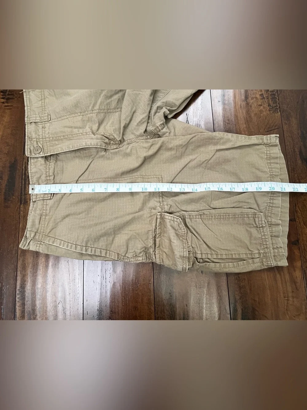 GOODFELLOW & CO. Men’s Beige Cargo Shorts Canvas 100% Cotton Size 32